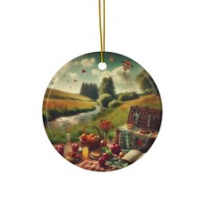 Outdoor Picnic Ceramic Ornament