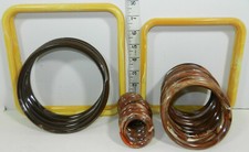 Square & Round Plastic Macrame Marbella Purse Handles Dreamcatcher Rings Hoops