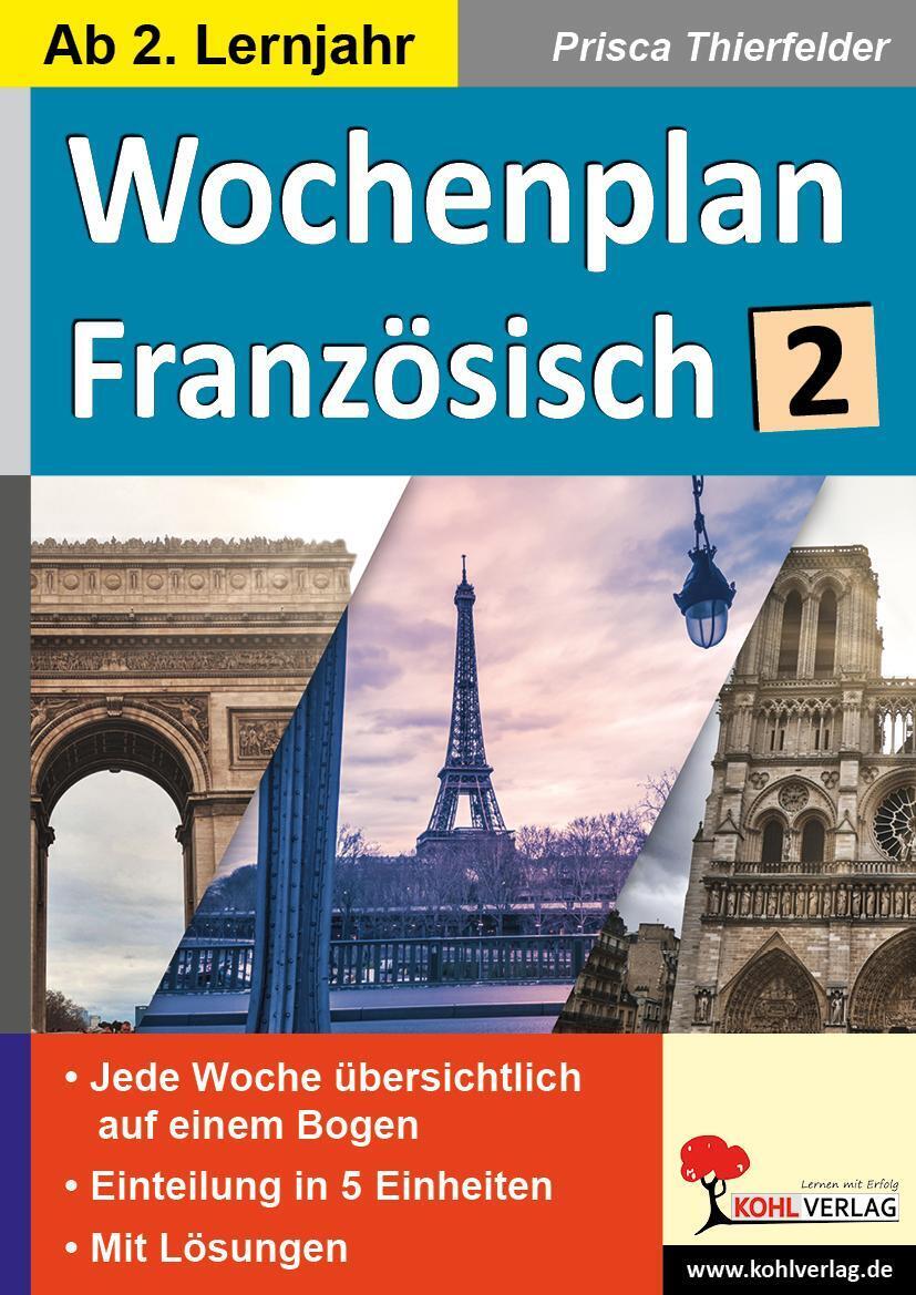Thumbnail - Wochenplan Französisch / Ab 2. Lernjahr | Prisca Thierfelder | Deutsch