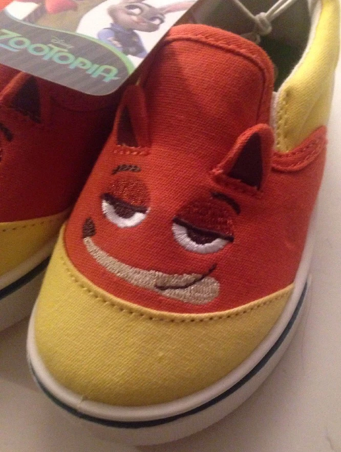 Disney Zapato Tenis Niños Niñas Niños Pequeños 8 Zapatillas Sin Cordones de Lona Nuevo de Lote Nuevo Foto 2 de 4