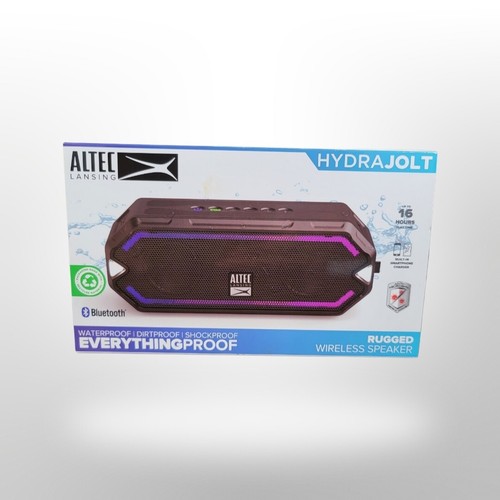 Altavoz Bluetooth portátil Altec Lansing HydraJolt, negro - totalmente nuevo - Imagen 5 de 12