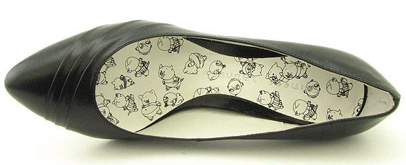 Nuevo CHINESE LAUNDRY Mujer Cuero Negro Tacón Sin Cordones Vestido Zapatos de salón Talla 7.5 M Foto 2 de 3