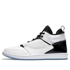 Jordan Men's Jordan FadeAway MID White/Black Basketball Shoes AO1329-100