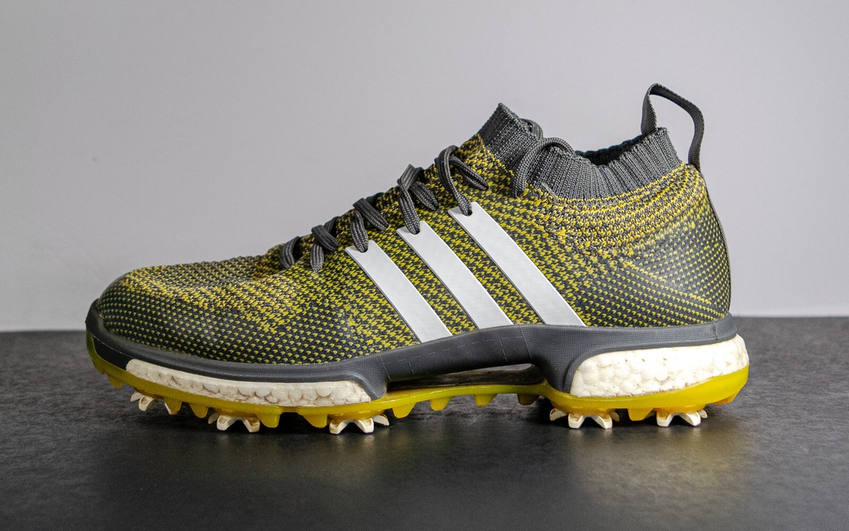 Adidas Tour360 XT Primeknit F33745 Boost Golf Yellow Sock