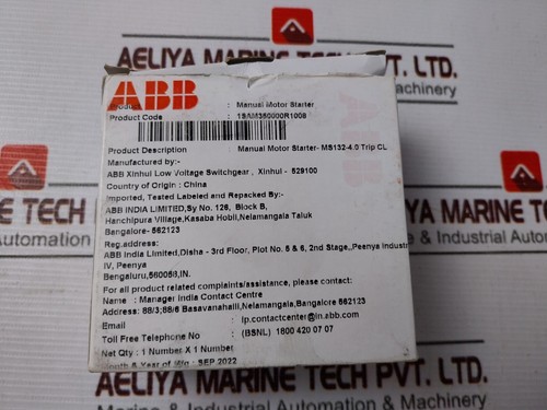 ABB MS132-4.0 Motor Protection Circuit Breaker 50/60HZ - Picture 14 of 15