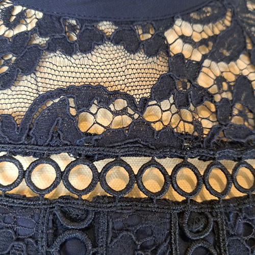 Forever New Womens Dress Size 8 Navy Lace Formal Event Occasion Cocktail - Picture 6 of 14
