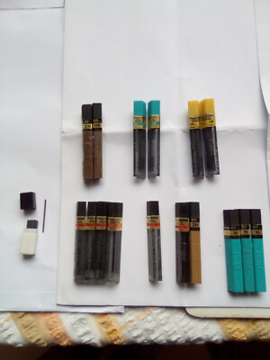16 Röhren Pentel Super Hi-Polymer Blei 0,3, 0,5, 0,7 & 0,9 mm alle Bleisorten