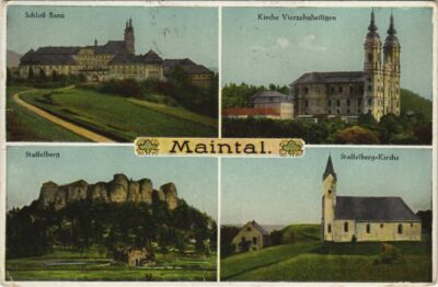 Old postcard postcard greeting from the Maintal GERMANY (1108766)