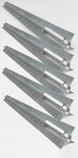 5 Stk. Bodenh&uuml;lse Einschlagh&uuml;lse &Oslash; 34 mm Pfostentr&auml;ger 50 cm Strebe Maschendraht