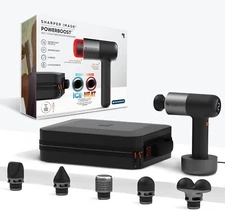 Pro+ Hot & Cold Deep Tissue Massage Gun - 6 Speeds, 6 Attachments, 5 Hour Batt