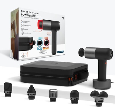 Pro+ Hot & Cold Deep Tissue Massage Gun - 6 Speeds, 6 Attachments, 5 Hour Batt