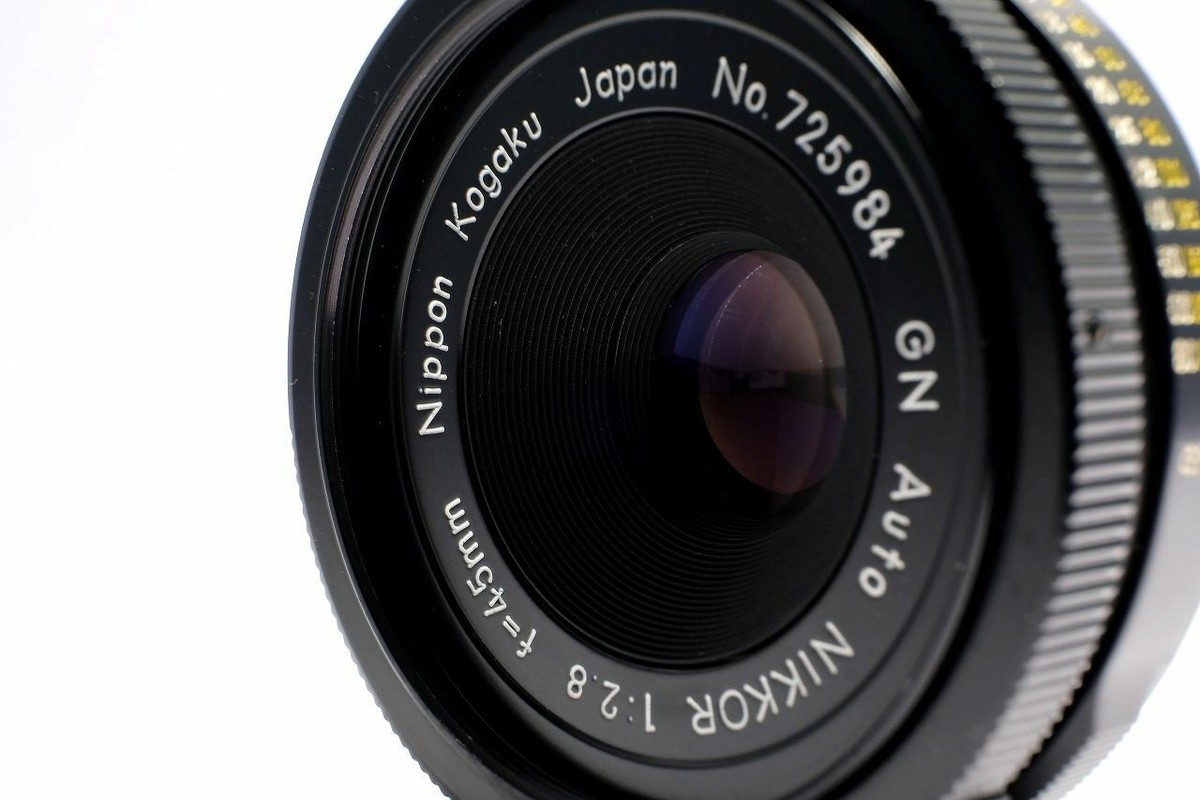 Nikon ニコン GN Auto Nikkor 45mm f2.8 非Ai RARE!! NIKON GN Auto NIKKOR 45mm f2.8 Non-Ai MF Lens