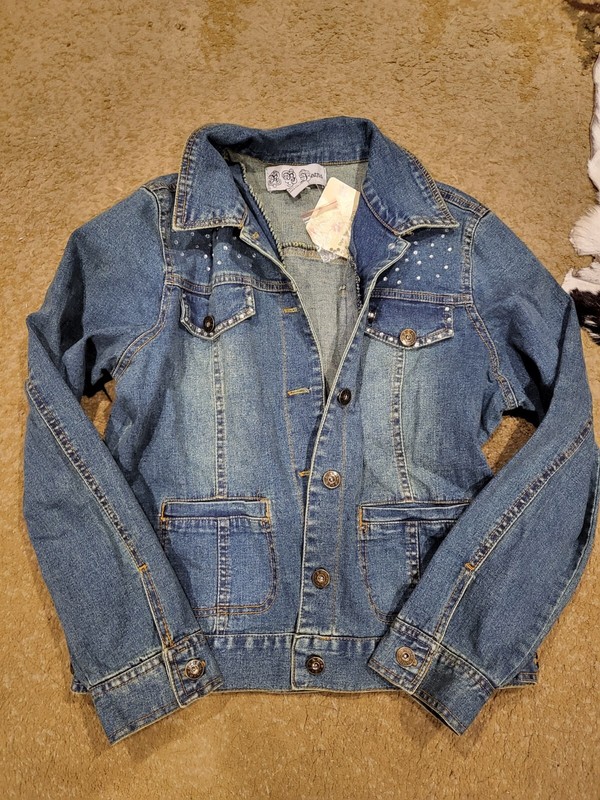 juniors jean jacket small
