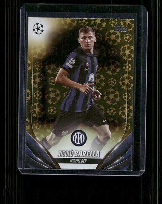 2023-24 Topps UEFA Club Competitions #51 Nicolò Barella Gold