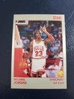 New ListingMICHAEL JORDAN Chicago Bulls Red Gray Star Company Ad Card 1990 Play #2