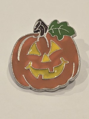Halloween Jack-o-lantern Pumpkin Pin Brooch