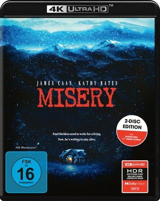 Misery - 2-Disc Edition (UHD-Blu-ray + Bonus-Blu-ray) UHD Blu-ray  *NEU*OVP*