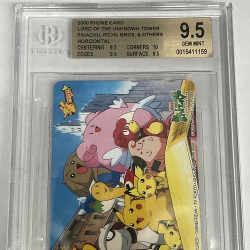 2000 Vintage Pokémon Phone Card: Lord Of The Unknown Tower (BGS 9.5) - Picture 2 of 5