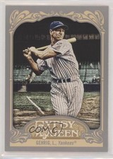 2012 Topps Gypsy Queen Image Variation Lou Gehrig (Pinstripes) #236 HOF r4p