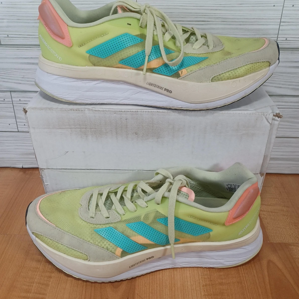 Adidas Adizero Boston 10 Almost Lime Mint Rush W for sale | eBay