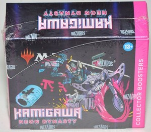 collectors booster box kamigawa Magic: The Gathering Kamigawa: Neon Dynasty Collector Neon Dynasty Collector Booster contains 15 Magic Magic the Gathering Kamigawa Neon