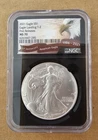 NGC 35TH ANNIVERSARY 2021 S$1 EAGLE LANDING T-2 FIRST RELEASES MS 70 285