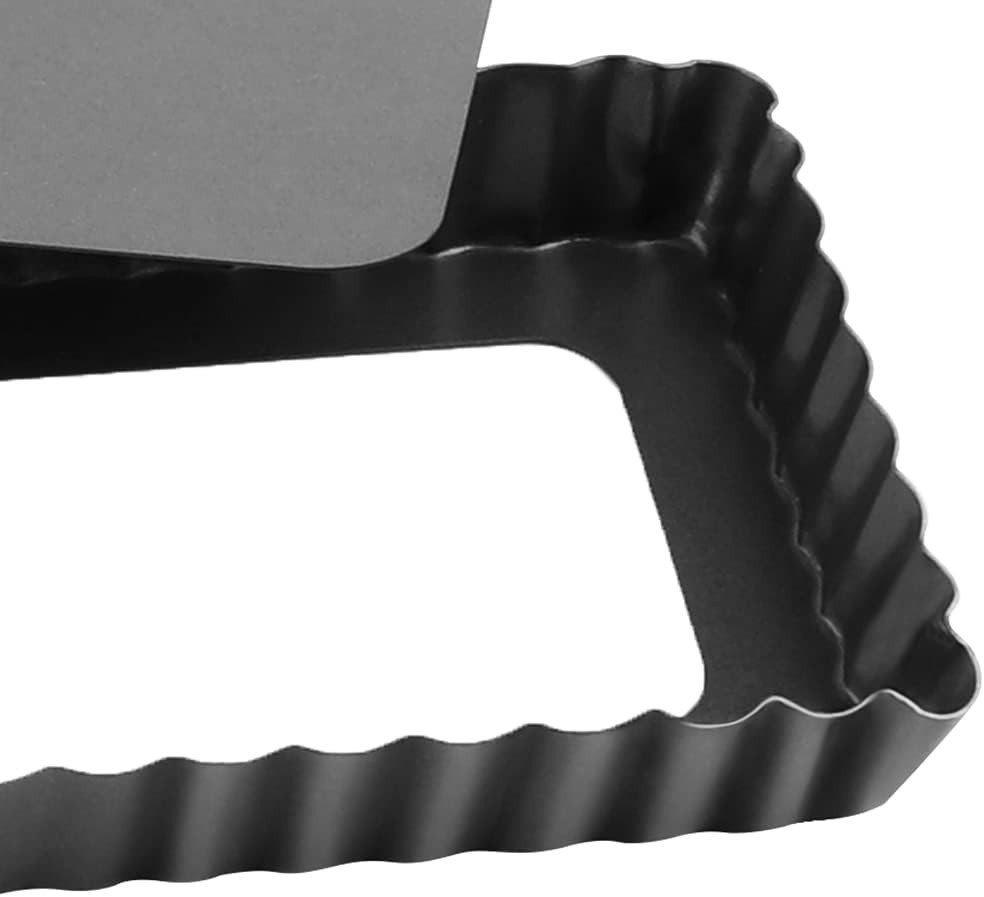 Rectangular Tart Pan 14 Inch Nonstick Quiche Pie Pan with Removable Bottom Ta...