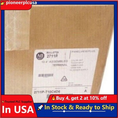 1PC Allen Bradley 2711P-T10C4D6 /A PanelView Plus 2711PT10C4D6 US Free Tax