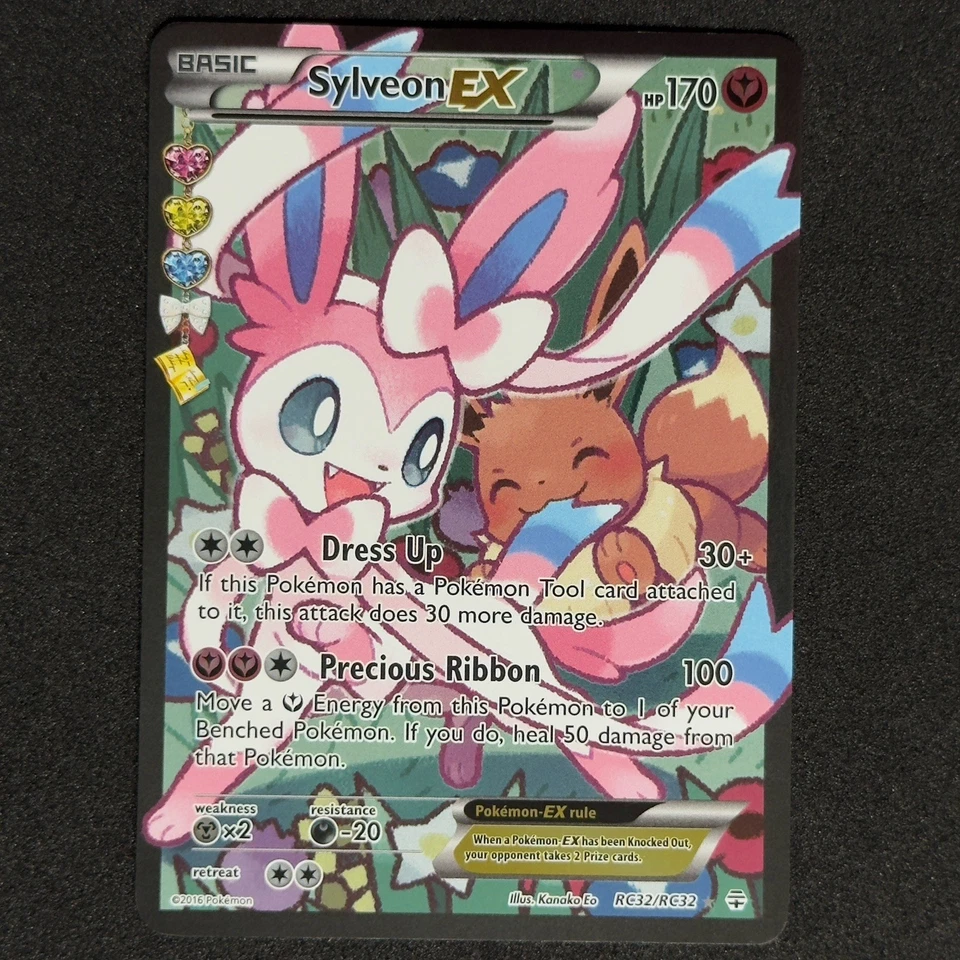 Pokemon SYLVEON EX RC32 FLAREON EX RC28 Radiant Collection Holo Set Generations - Image 2 of 4