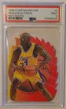 1996-97 Flair Showcase Hot Shots #5 Shaquille O'Neal - PSA MINT 9
