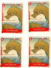 Set Of 4 Lord Of The Coast OP13-010 Common One Piece Trading Card