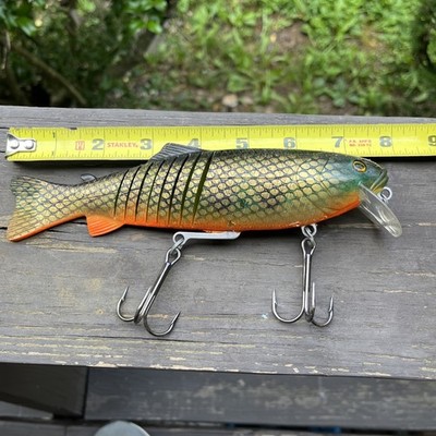 8 Inch Jointed Swimbait, Glide Bait, 3 oz (Perch) - Rubber - Hard To Find
