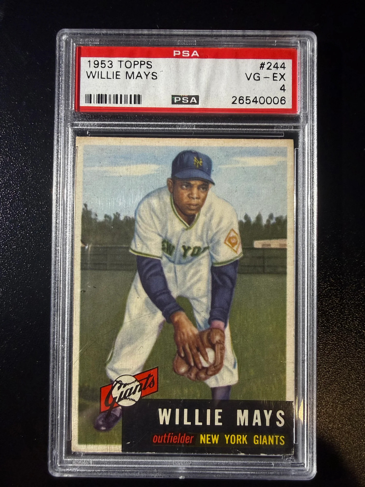 1953 Topps Willie Mays #244 PSA 4
