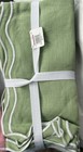 Williams Sonoma AERIN SCALLOPED Napkins ~Set of 4 Green New