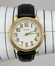 Vintage Guess 1996 Watch Unisex Adults Gold Tone 9.4
