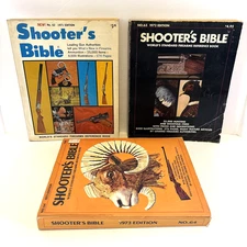 Vintage 70’s Shooter’s Bible Firearms Hunting Reference Books Softback Lot Of 3