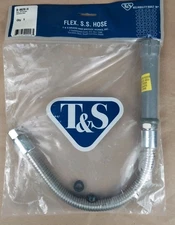 T&S Brass B-0020-H Hose, Stainless Steel, 3/4-14, 20 In L
