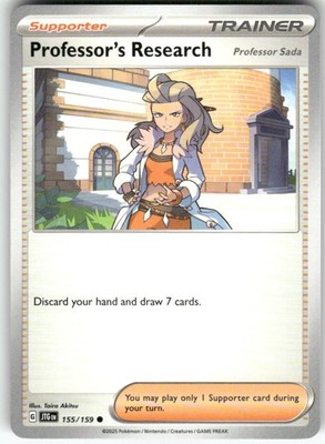 Professor's Research 155/159 Common Journey Together Pokemon Near Mint