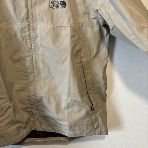 Mountain Hardwear Gore Tex Jacket Mens MEDIUM Paclite Exposure 2 Beige Shell - Picture 7 of 24