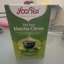 Yogi Tea Thé Vert Matcha Citronnelle Bio Ayurvédique 17 sachets 30,6 g