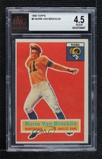1956 Topps Norm Van Brocklin #6 BVG 4.5 HOF 0q3