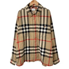 BURBERRY Vintage Check Wool Overshirt Jacket 8058584 Size M Beige mens USED