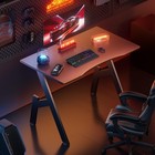 80x50 cm Gaming Desk, A Shaped Computer Desk, Ergonomic Gaming Table, Black
