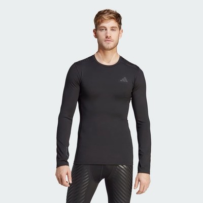 Adidas Techfit Control Rheon Black Long Sleeve Training Shirt Men's XL HS9814