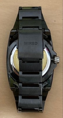 Seiko Wired Solar Watch Black Green 38mm Men's Used Authentic | eBay