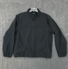 Propper Soft shell Jacket Mens Large Tactical Pullover Black 1/4 Zip Job Shirt