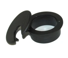 1 1/2inch CUT-HOLE SIZE Black Round Wire Management Grommet with Removable Lid