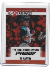 2026 Leaf Pro Set Metal Ty Harvey Orange Prismatic 1/1 Pre-Production Proof