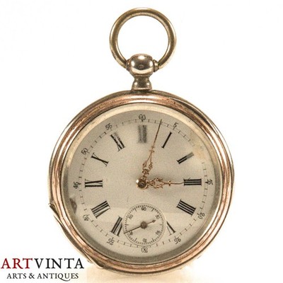 Herren Taschenuhr Silber 800 Defekt Pocket Watch Silver 800 Bastler/Repair