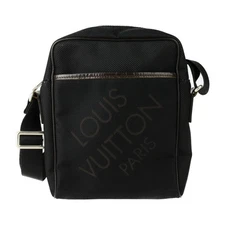 Louis Vuitton Citadan Nm Shoulder Bag M93223 Damierjean Canvas Leather Black Bro